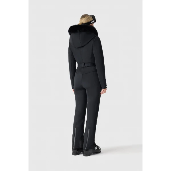 Mackage Elle-ZR Bonded Fleece Ski Suit in Black