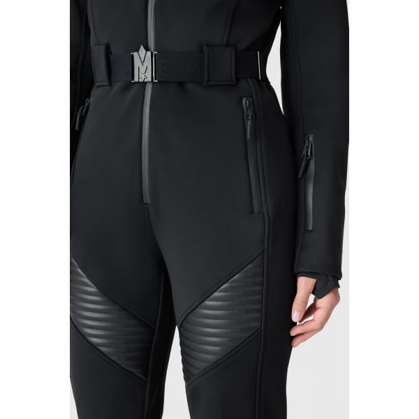 Mackage Elle-ZR Bonded Fleece Ski Suit in Black