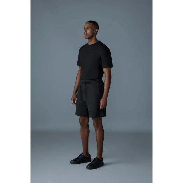 Mackage Elwood-R Double-Face Jersey Shorts in Black