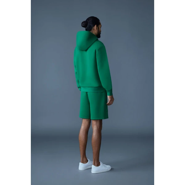 Mackage Elwood-R Double-Face Jersey Shorts in Leaf Green
