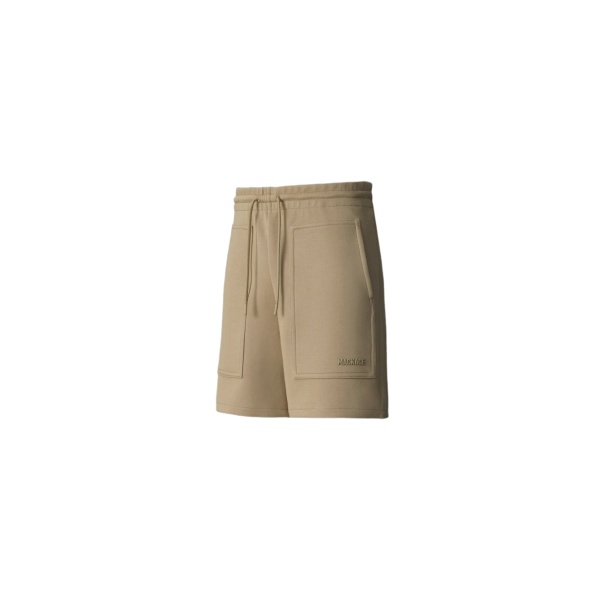 Mackage Elwood-R Double-Face Jersey Shorts in Light Camel