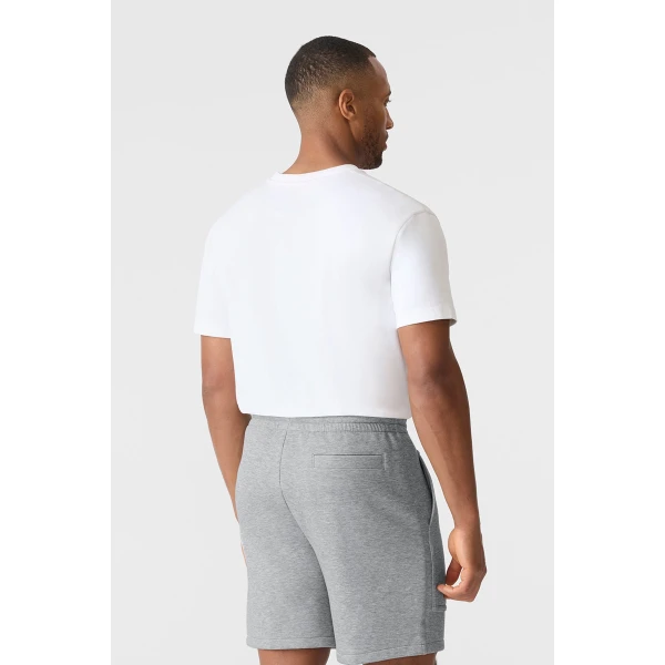 Mackage Elwood-R Double-Face Jersey Shorts in Light Grey Mix
