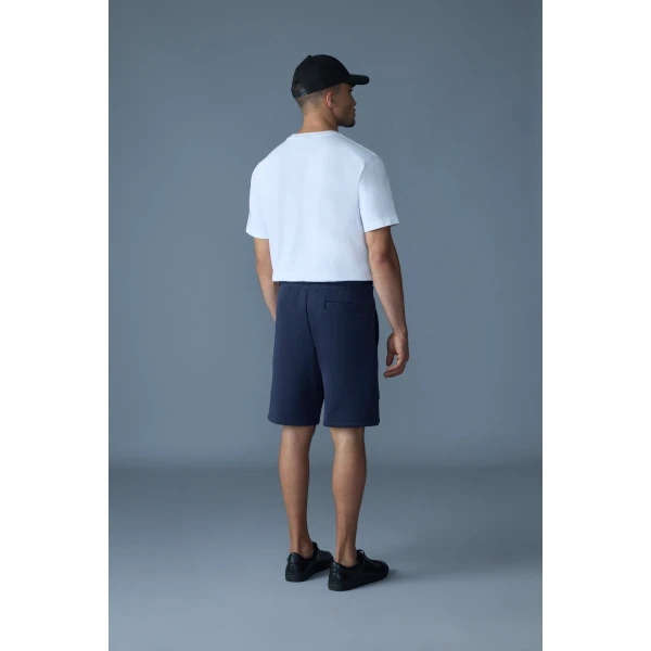 Mackage Elwood-R Double-Face Jersey Shorts in Navy
