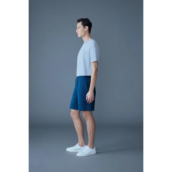 Mackage Elwood-R Double-Face Jersey Shorts in Tide