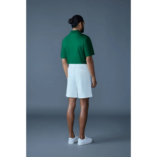 Mackage Elwood-R Double-Face Jersey Shorts in White