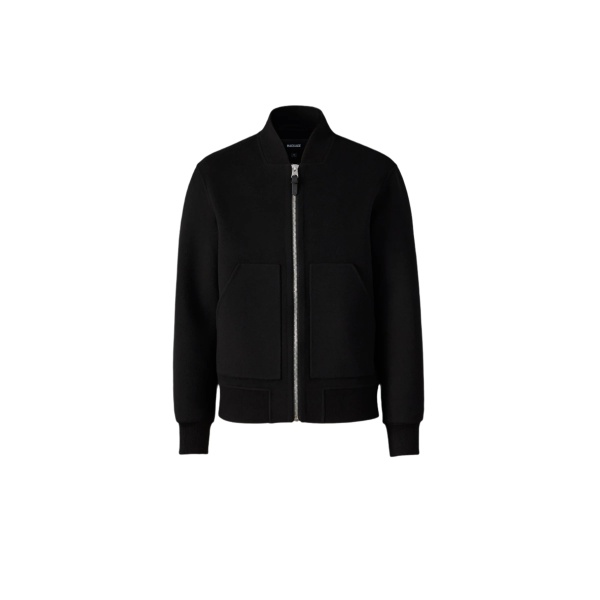 Mackage Emilio-W Wool Bomber Jacket in Black