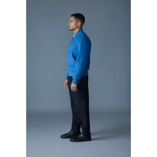 Mackage Emilio-W Wool Bomber Jacket in Tide