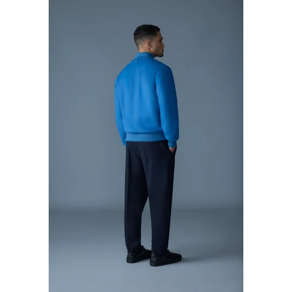 Mackage Emilio-W Wool Bomber Jacket in Tide