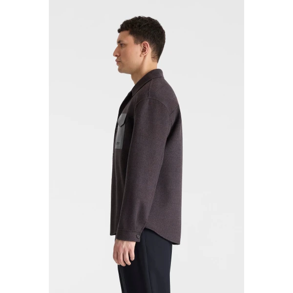 Mackage Emmanuel-PL Shirt Jacket in Navy-Coffee