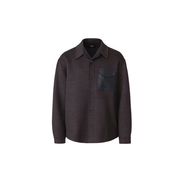 Mackage Emmanuel-PL Shirt Jacket in Navy-Coffee