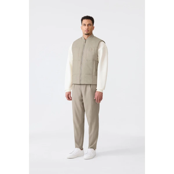 Mackage Eren Ultra-Light Quilted Vest in Taupe