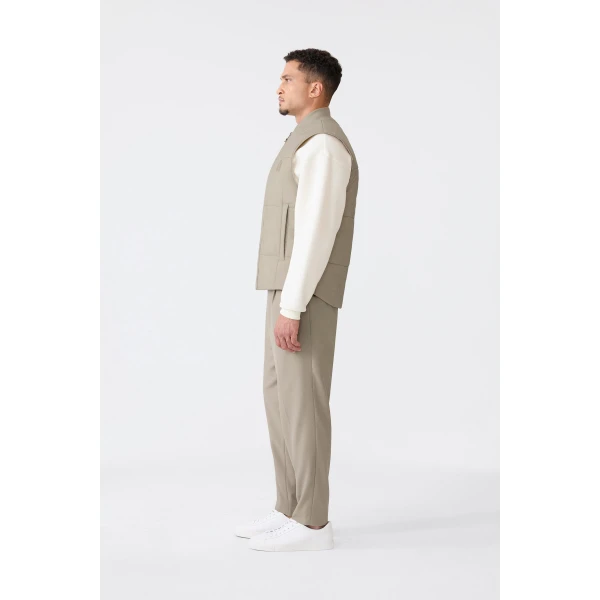 Mackage Eren Ultra-Light Quilted Vest in Taupe