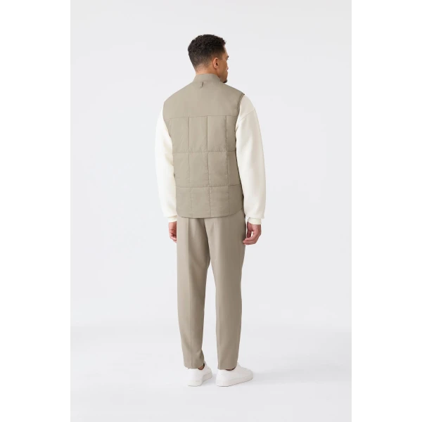 Mackage Eren Ultra-Light Quilted Vest in Taupe