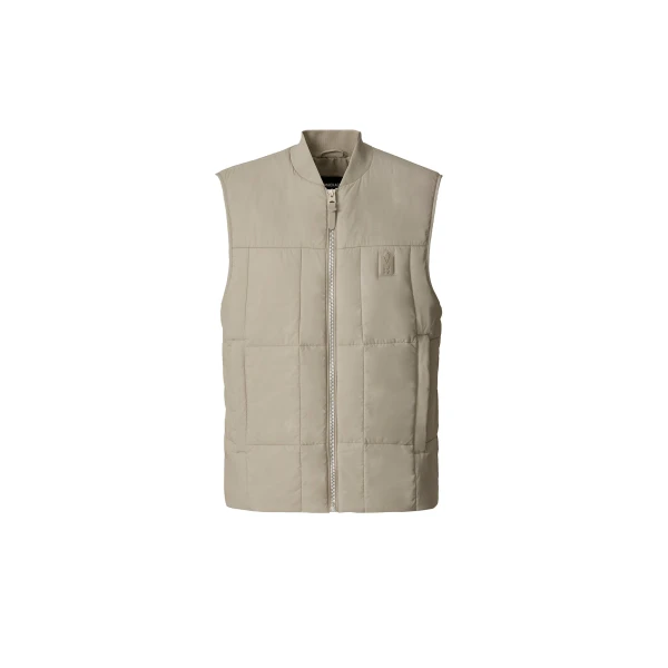 Eren Ultra-Light Quilted Vest in Taupe