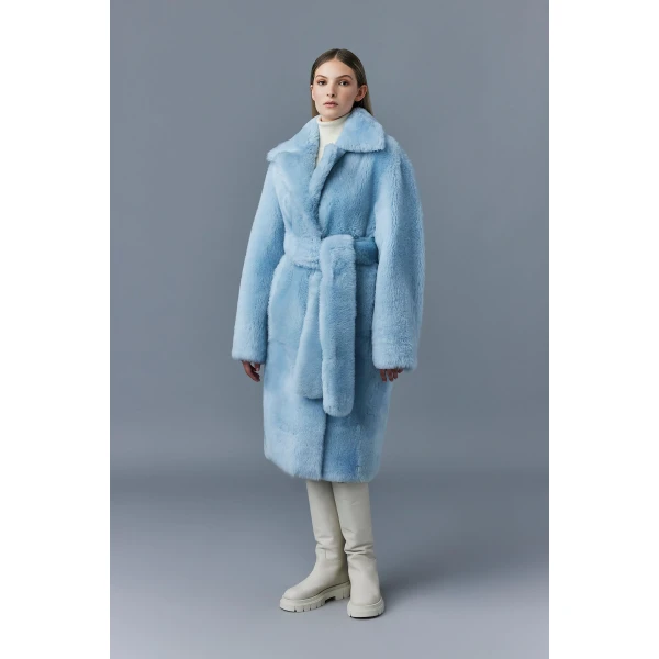 Mackage Etienne Shearling Coat in Air