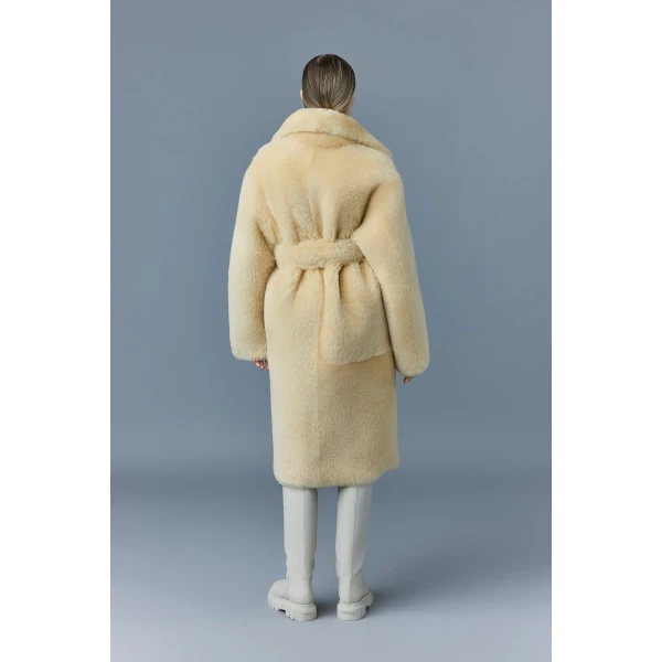 Mackage Etienne Shearling Coat in Ceramic