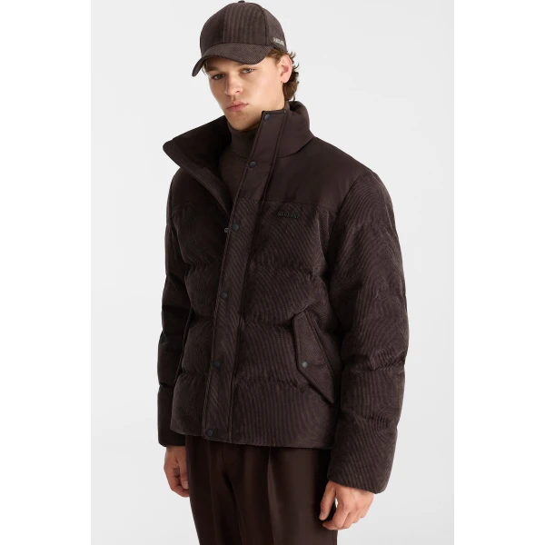 Mackage Everett-CDY Down Corduroy Jacket in Coffee