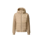 Mackage Fletcher Mixed-Media Down Hooded Jacket in Light Camel