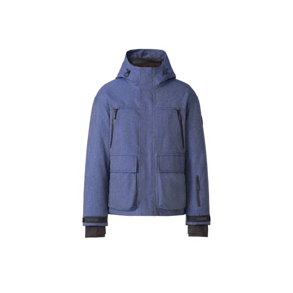 Frost-DNM Denim Down Ski Jacket in Medium Denim