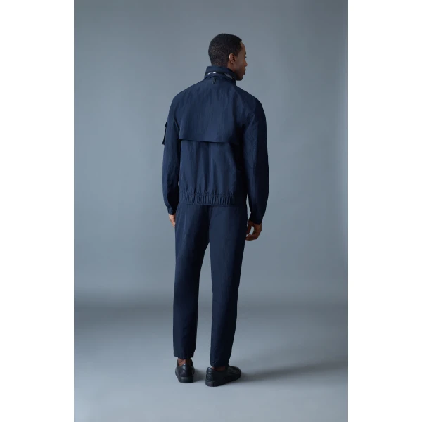 Mackage Garrett Seam-Sealed Ristop Rain Jacket in Navy