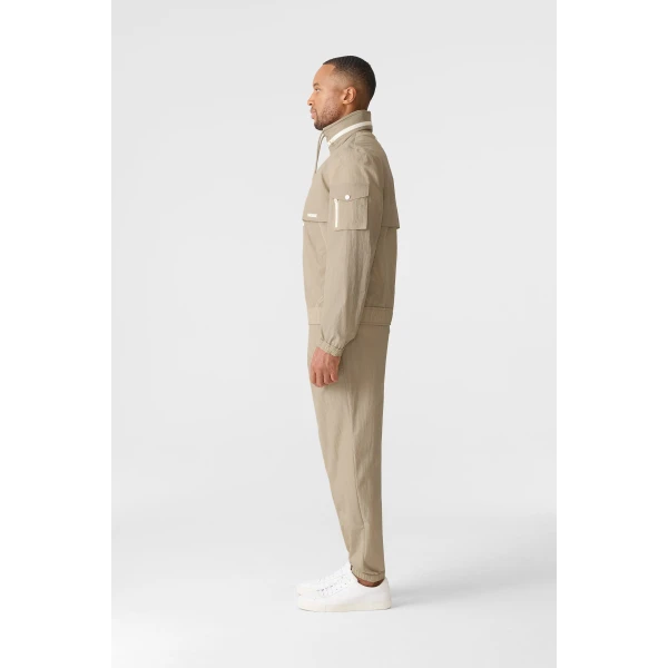 Mackage Garrett Seam-Sealed Ristop Rain Jacket in Taupe