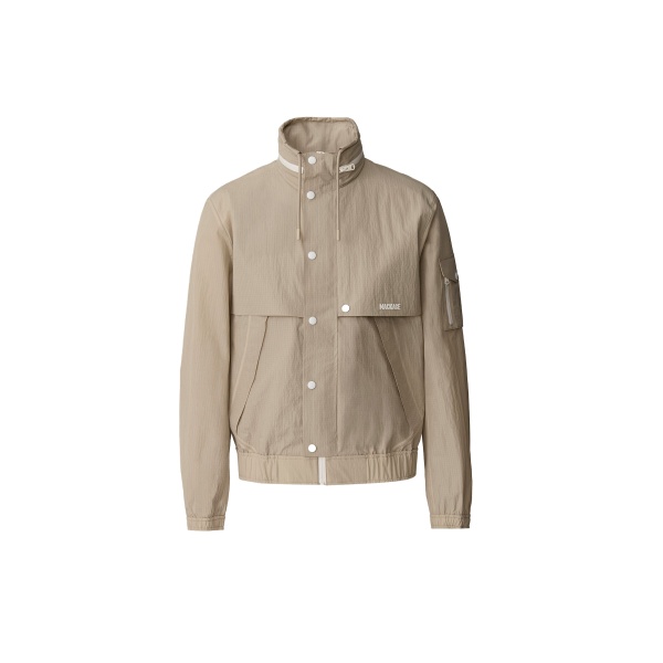 Mackage Garrett Seam-Sealed Ristop Rain Jacket in Taupe