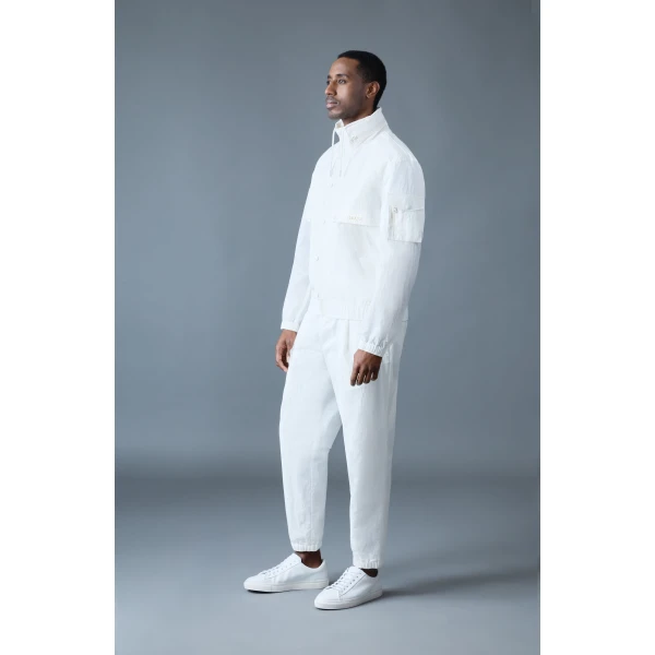 Mackage Garrett Seam-Sealed Ristop Rain Jacket in White