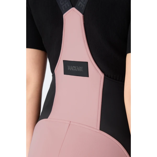Mackage Gia-R Agile-360 Fitted Ski Suspenders in Blush