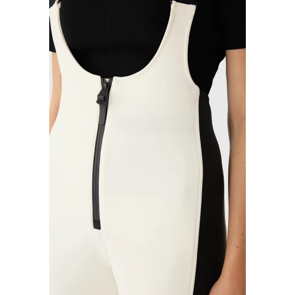 Mackage Gia-R Agile-360 Fitted Ski Suspenders in Off White