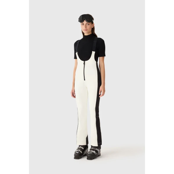 Mackage Gia-R Agile-360 Fitted Ski Suspenders in Off White