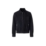 Mackage Giovanni-SU Suede Bomber Jacket in Navy