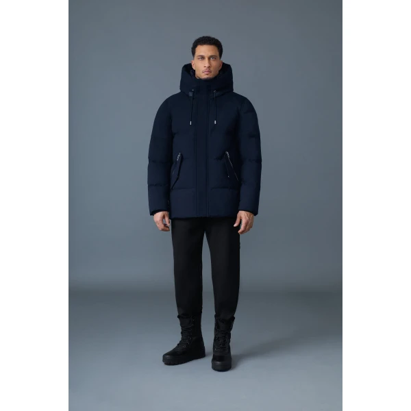 Mackage Graydon 2-In-1 Nordic Tech Heavy Down Jacket in Navy