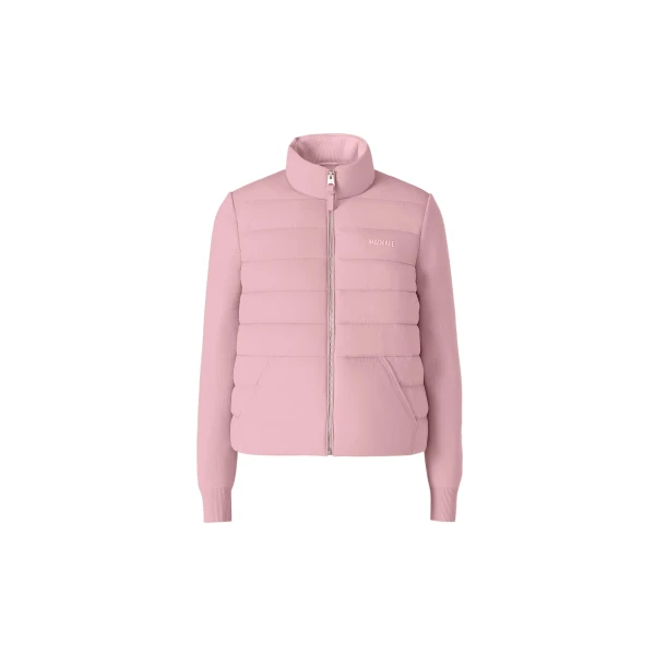 Gretel Hybrid Down Jacket in Soft Pink