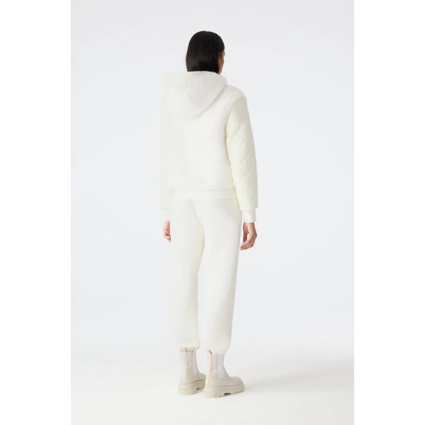 Mackage Gwendal Reversible Faux Fur Hoodie in Cream