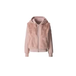 Mackage Gwendal Reversible Faux Fur Hoodie in Sepia Rose
