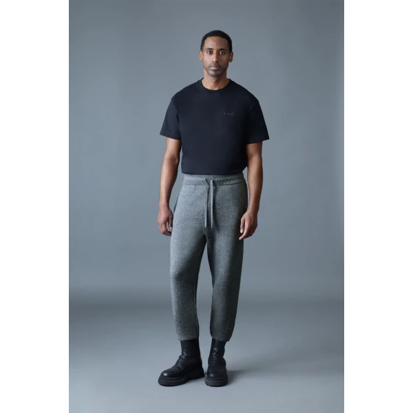 Mackage Harrison-Z Cashmere-Blend Sweatpants in Carbon Mix