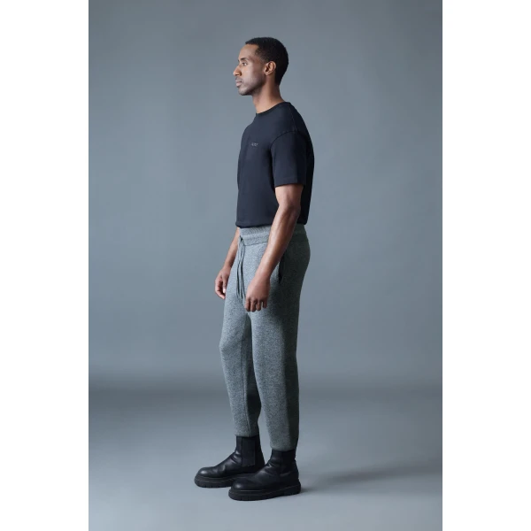 Mackage Harrison-Z Cashmere-Blend Sweatpants in Carbon Mix