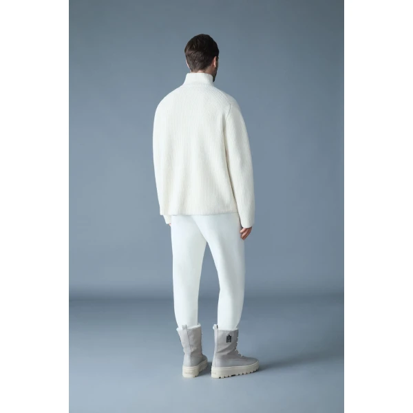 Mackage Harrison-Z Cashmere-Blend Sweatpants in Cream