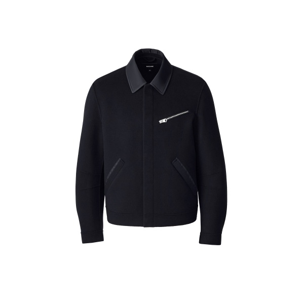 Mackage Hayes Double-Face Wool Workwear Jacket in Navy