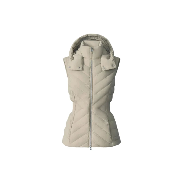 Mackage Hoshi Light Down Hooded Vest in Light Camel
