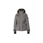 Mackage Iclyn-FN Flannel Down Jacket in Grey Mix | Ski jacket | Coveti