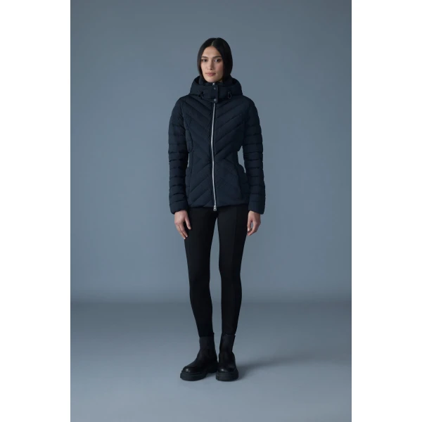 Mackage Idalee Light Down Hooded Jacket in Black
