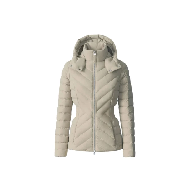Mackage Idalee Light Down Hooded Jacket in Light Camel