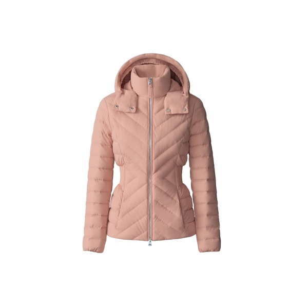 Mackage Idalee Light Down Hooded Jacket in Muted Clay