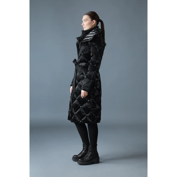 izumi-glo 2-in-1 quilted down coat black
