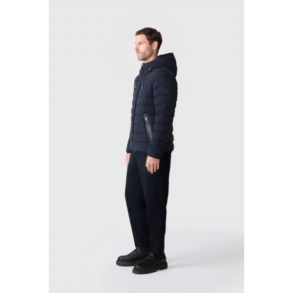 Mackage Jack-Z Agile-360 Stretch Light Down Jacket in Navy