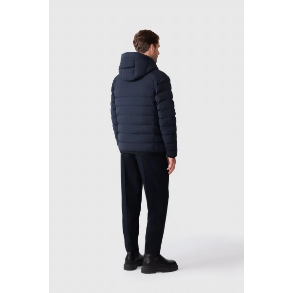 Mackage Jack-Z Agile-360 Stretch Light Down Jacket in Navy