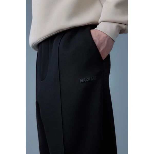 Mackage Jamil-R Double-Face Jersey Sweatpants in Black
