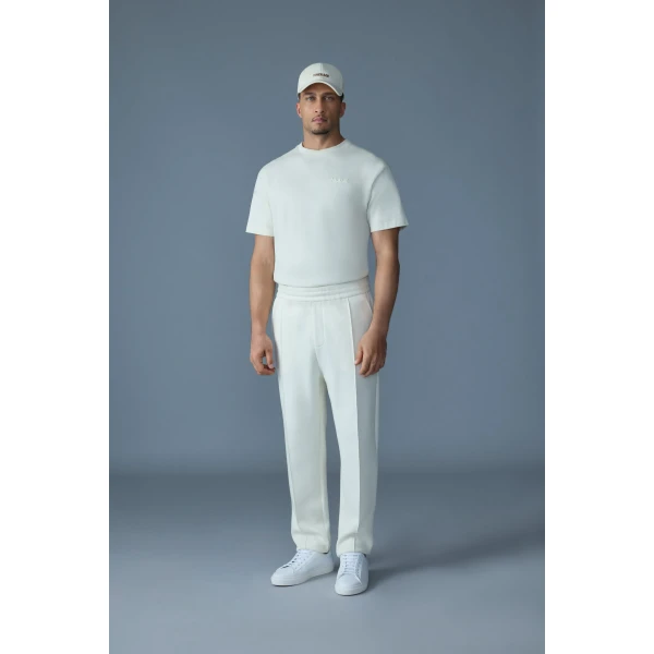 Mackage Jamil-R Double-Face Jersey Sweatpants in Cream