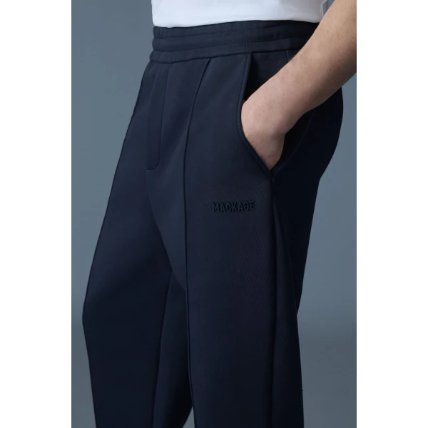 Mackage Jamil-R Double-Face Jersey Sweatpants in Navy